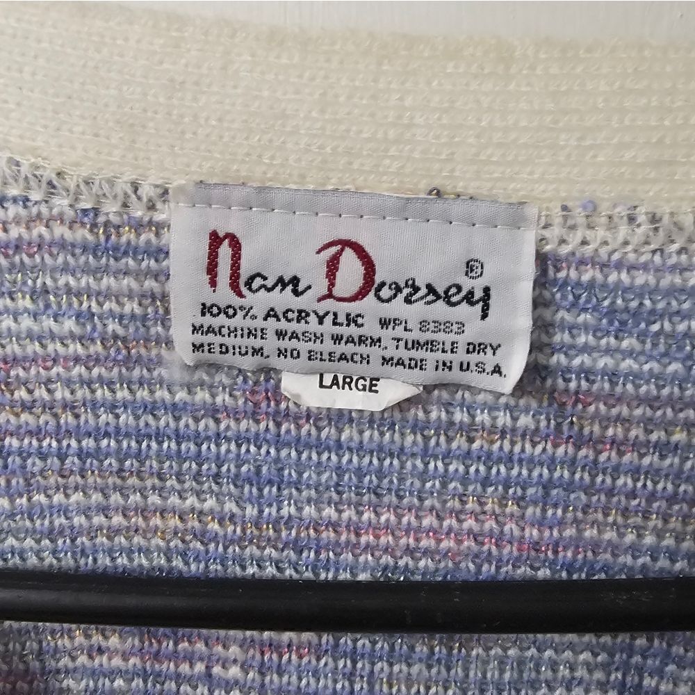 Vintage Nan Dorsey cardigan sz large, excellent condition - Picture 3 of 3
